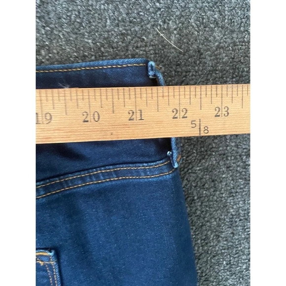Old Navy Womens Jeans Plus Sz 24 Power Slim Straight Mid Rise Pockets Blue Denim - Picture 8 of 10